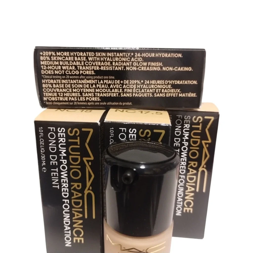 MAC‎ COSMETICS STUDIO RADIANCE Serum Powered Foundation NC17 24HR Hydration  •